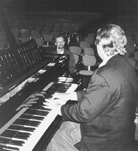 Justus Frantz und Klavier- und Cembalobaumeister Dieter Herold