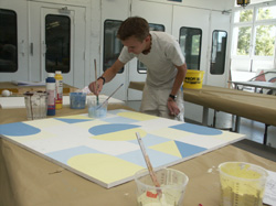 Überzeugte mit seinen Arbeiten im Praktischen Leistungswettbe-werb: Maler und Lackierer David Schön aus Emmelshausen.