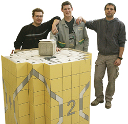 Auf Meisterkurs: Christoph Krebs (rechts) kam extra aus Baden-Württemberg nach Koblenz, um bei der HwK seine Meis-terprüfung abzulegen.