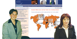 Rositza Popowa (r.) arbeitet in Varna mit der Ost-West-GmbH der HwK Koblenz zusammen, Marina Mardjonovic in Budva.