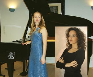 Foto: Talentierte Pianistinnen: Swetlana Meermann und Natasa Mitrovic.
